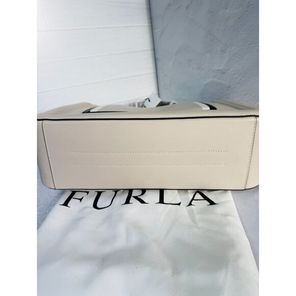 Furla‎ Reale North South Large Convertible Leather Tote Creamy Beige - Picture 9 of 16